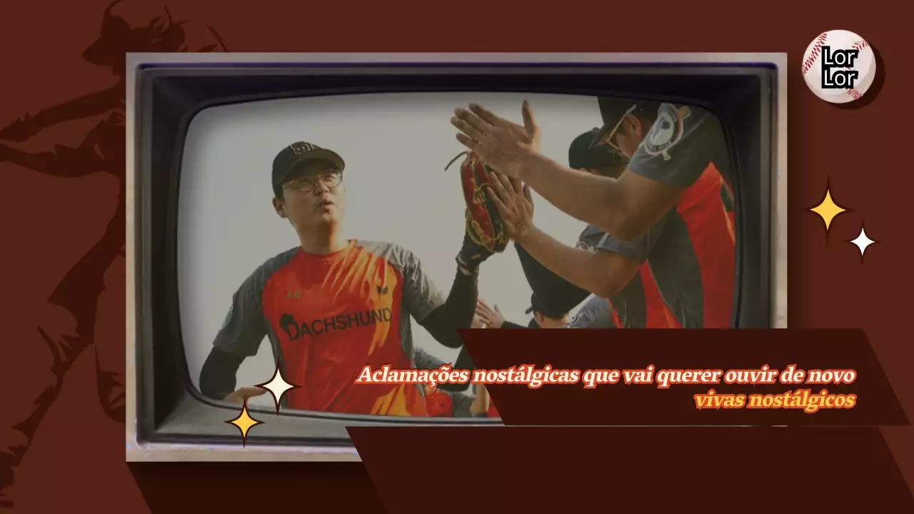 Apresentamos o conceito retro castanho das claques de basebol