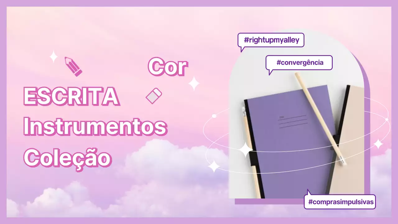 Texto de fantasia roxo Conteúdo informativo