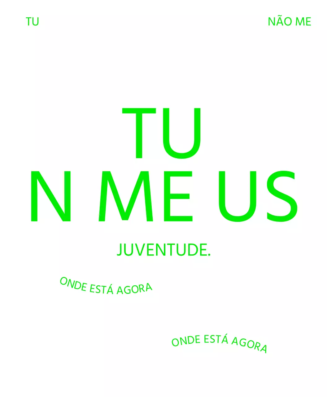 Saco ecológico personalizado simples e minimalista em verde lima