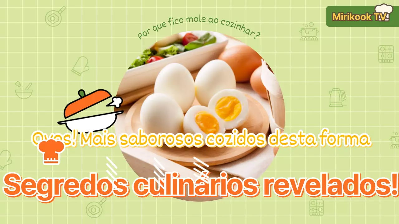 Miniatura do YouTube de um prato de ovos verde-claro e laranja