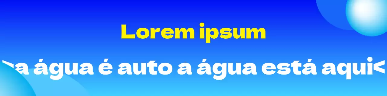 A água azul, branca e amarela é um acessório orientador com formas circulares e de escrita própria