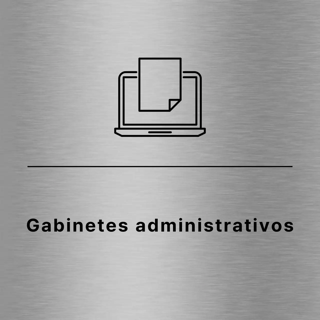 Cada nome de local com um ícone de linha simples, a preto, relacionado com a escola