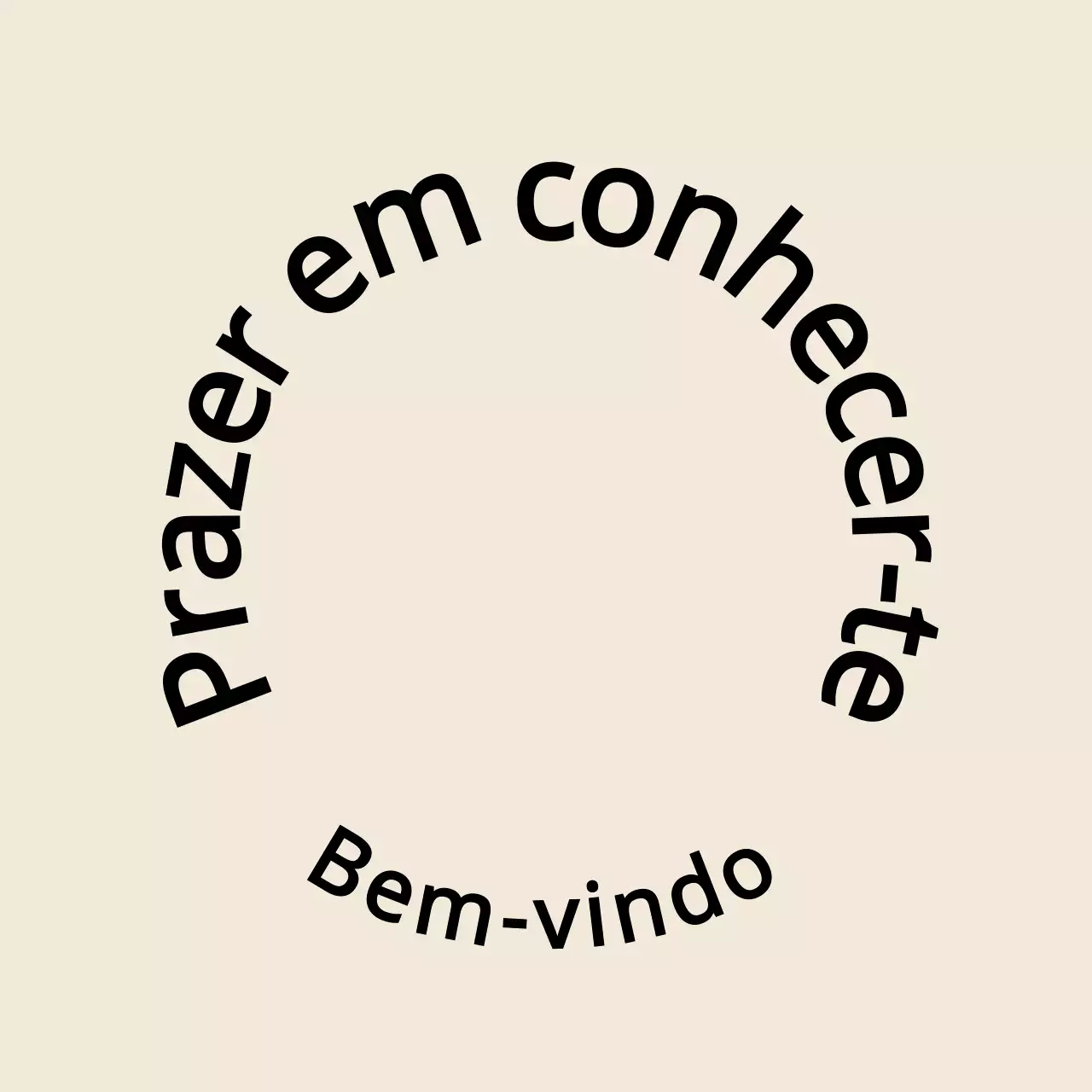 Estilo de texto simples e emotivo em castanho claro e preto