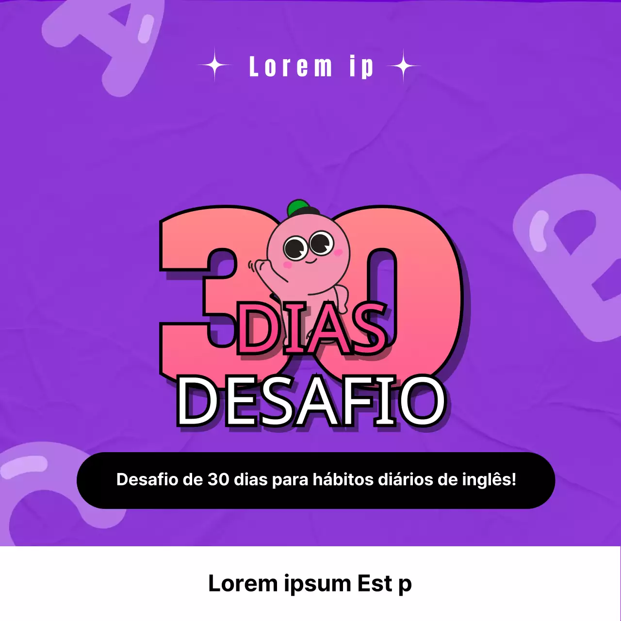 Um desafio giro, roxo e cor-de-rosa de 30 dias para a criação de hábitos