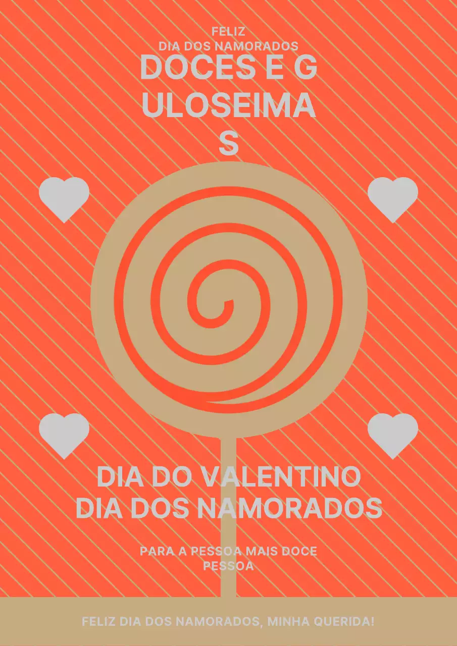 Dia Branco em laranja e bege