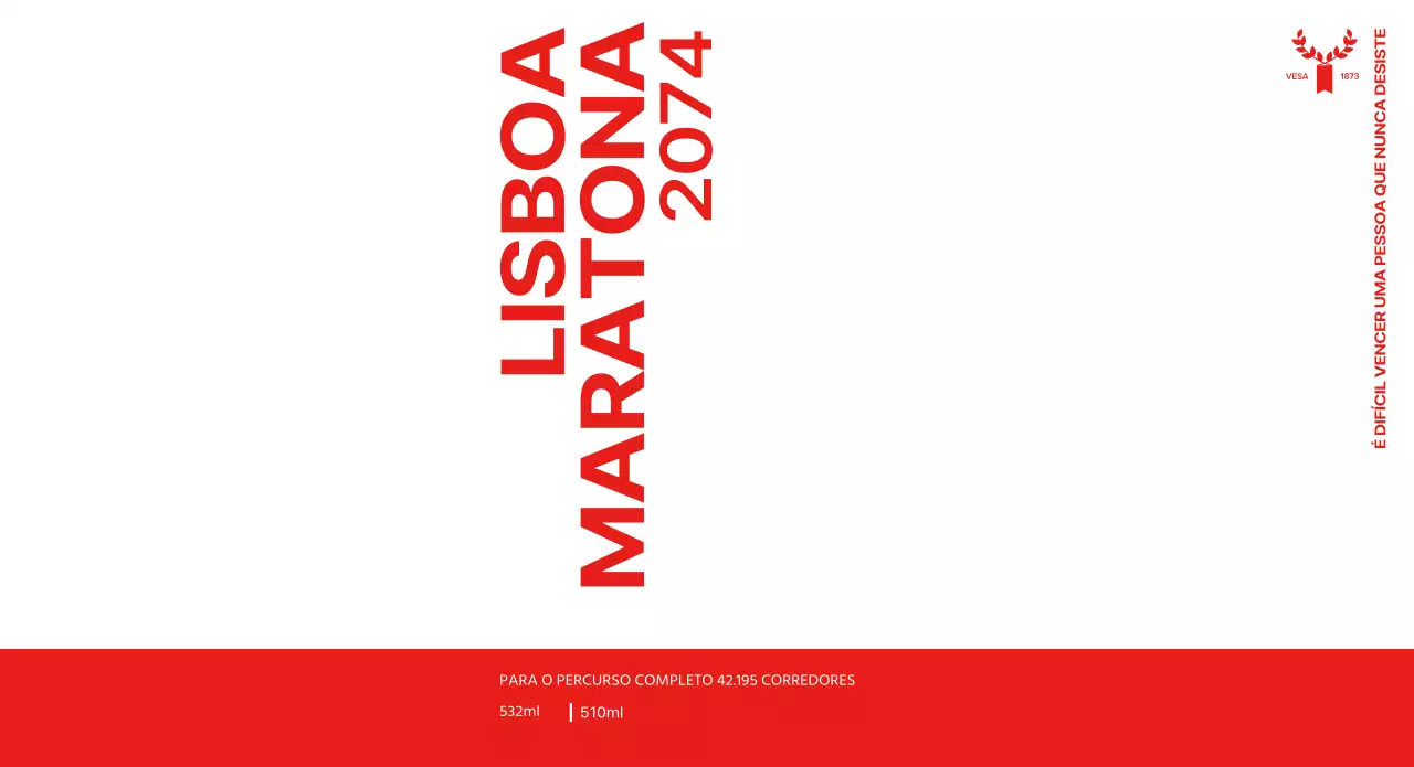 Conceber uma maratona com um esquema de cores vermelho