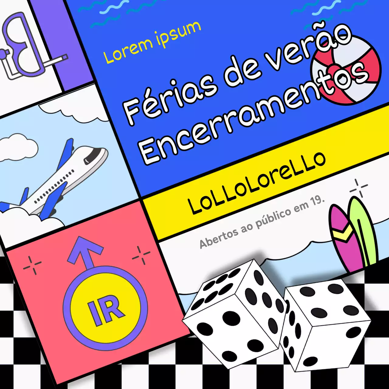 Um guia para os encerramentos das férias de verão com toques de preto e azul