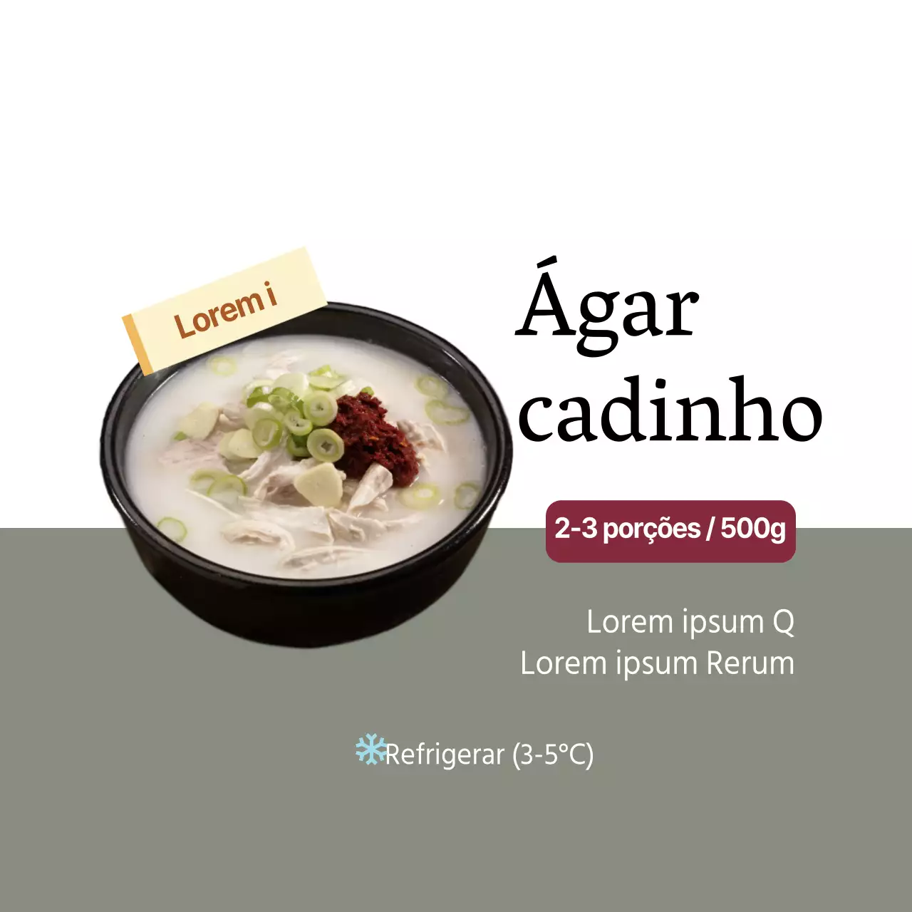 Cadinho de ágar