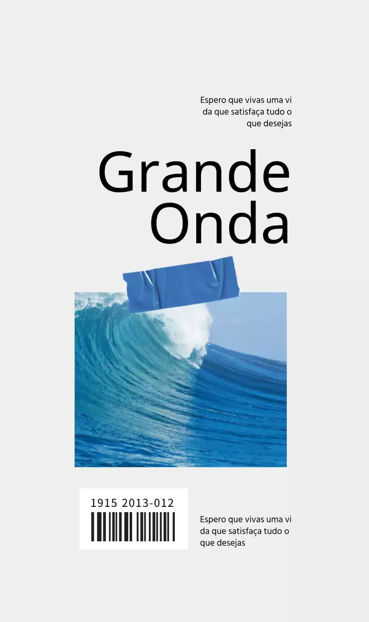 Conceito de moldura fotográfica ondulada e design tipográfico