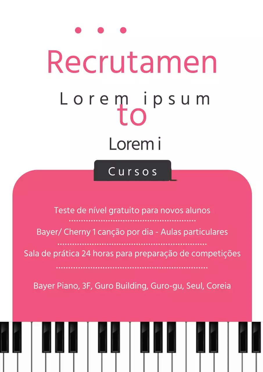 Recrutamento de novos alunos