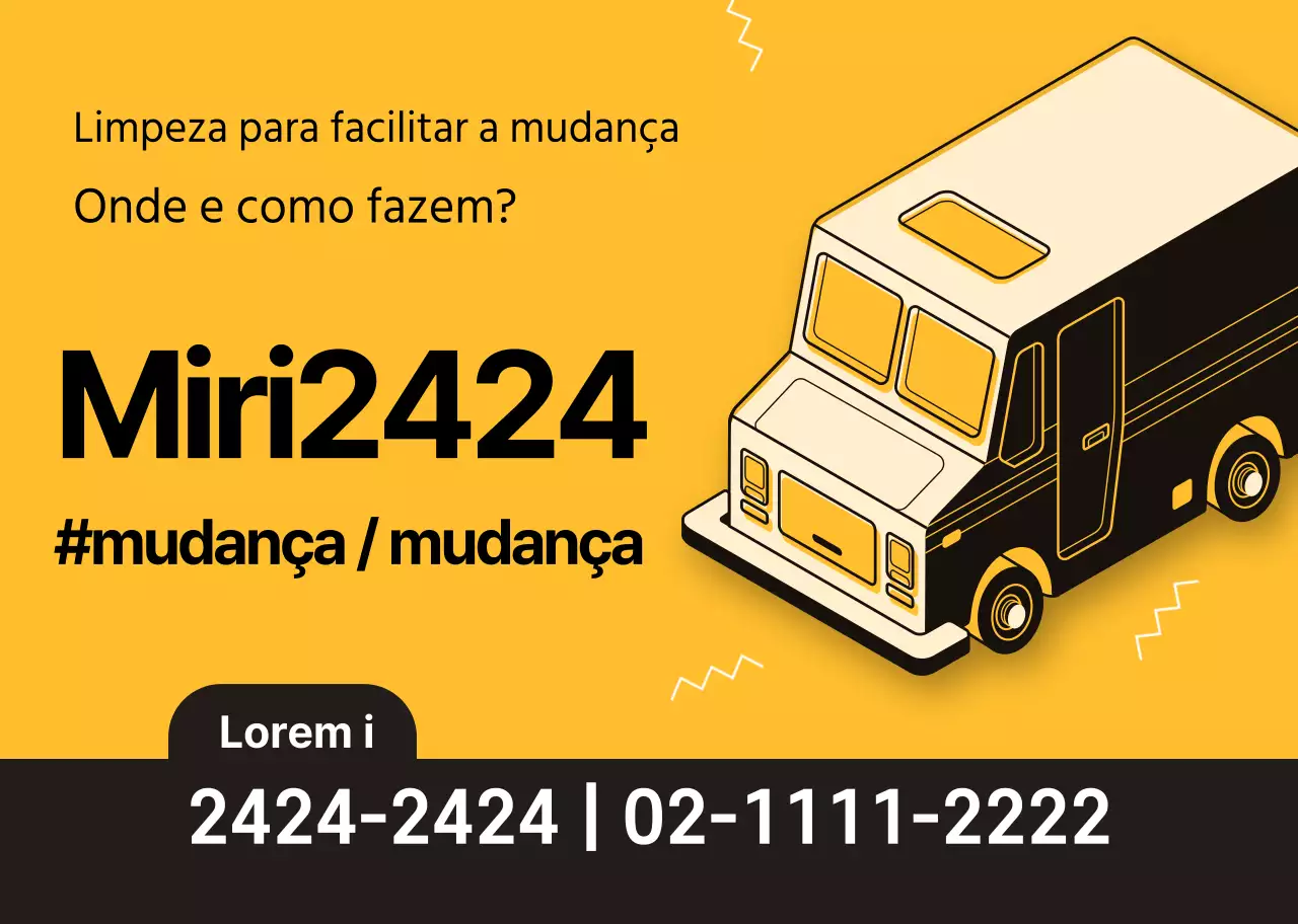 Promover um centro móvel laranja arrumado