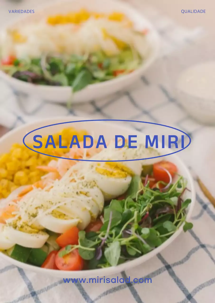 Cartaz de retrato de salada de imagem