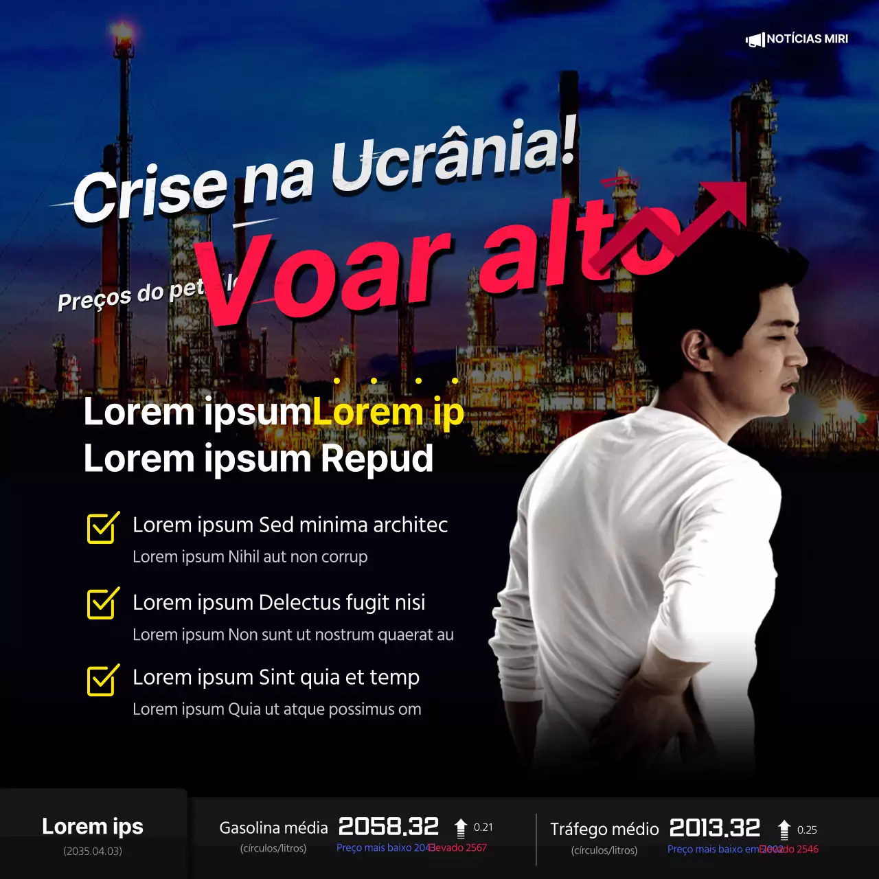 Preços do petróleo sobem na Ucrânia em pontos negros e vermelhos Notícias de agitação económica