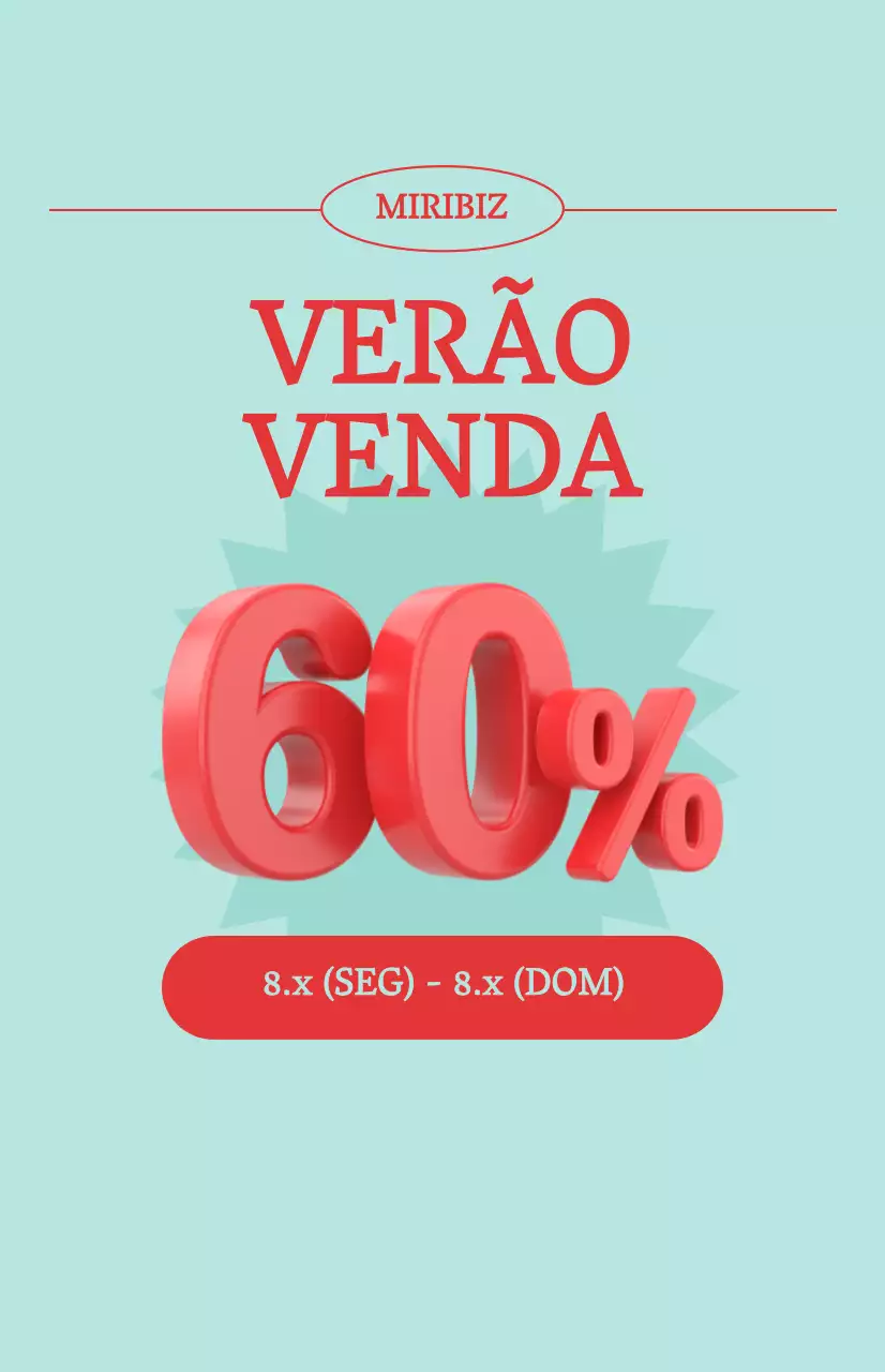 Promoção de saldos de verão com um fundo azul
