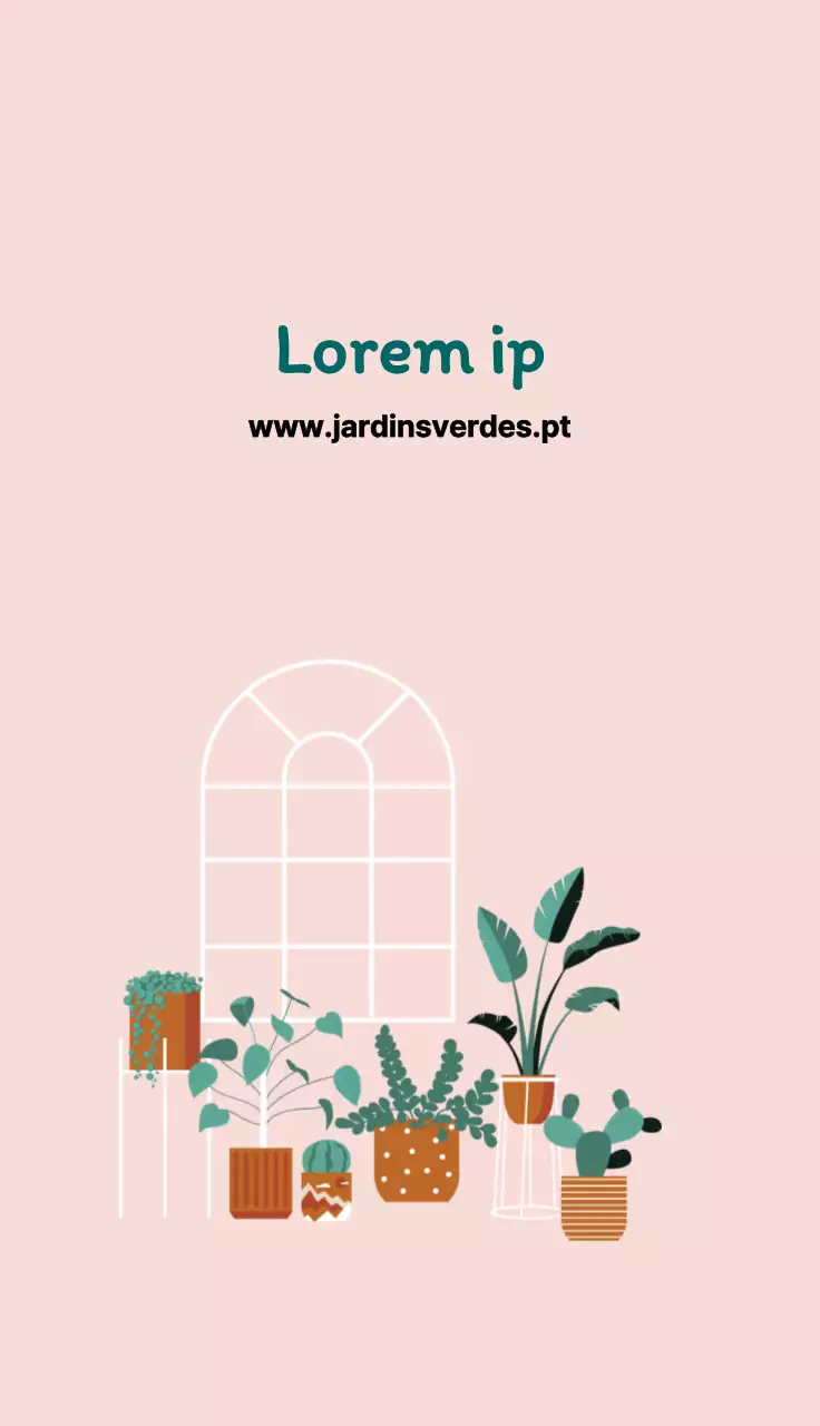 rosa ilustração interior limpo jardim botânico
