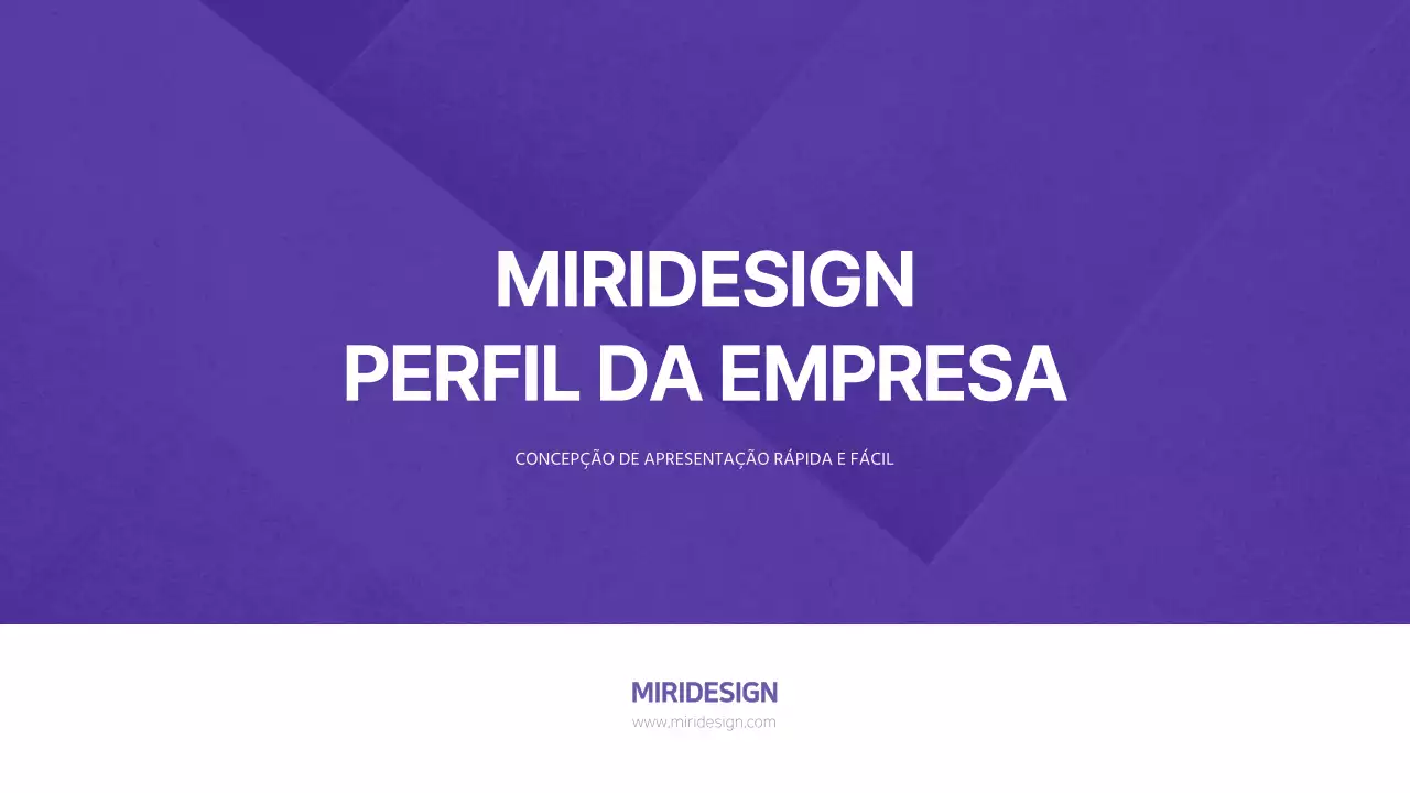 Modelo de carta de apresentação de empresa em tom púrpura