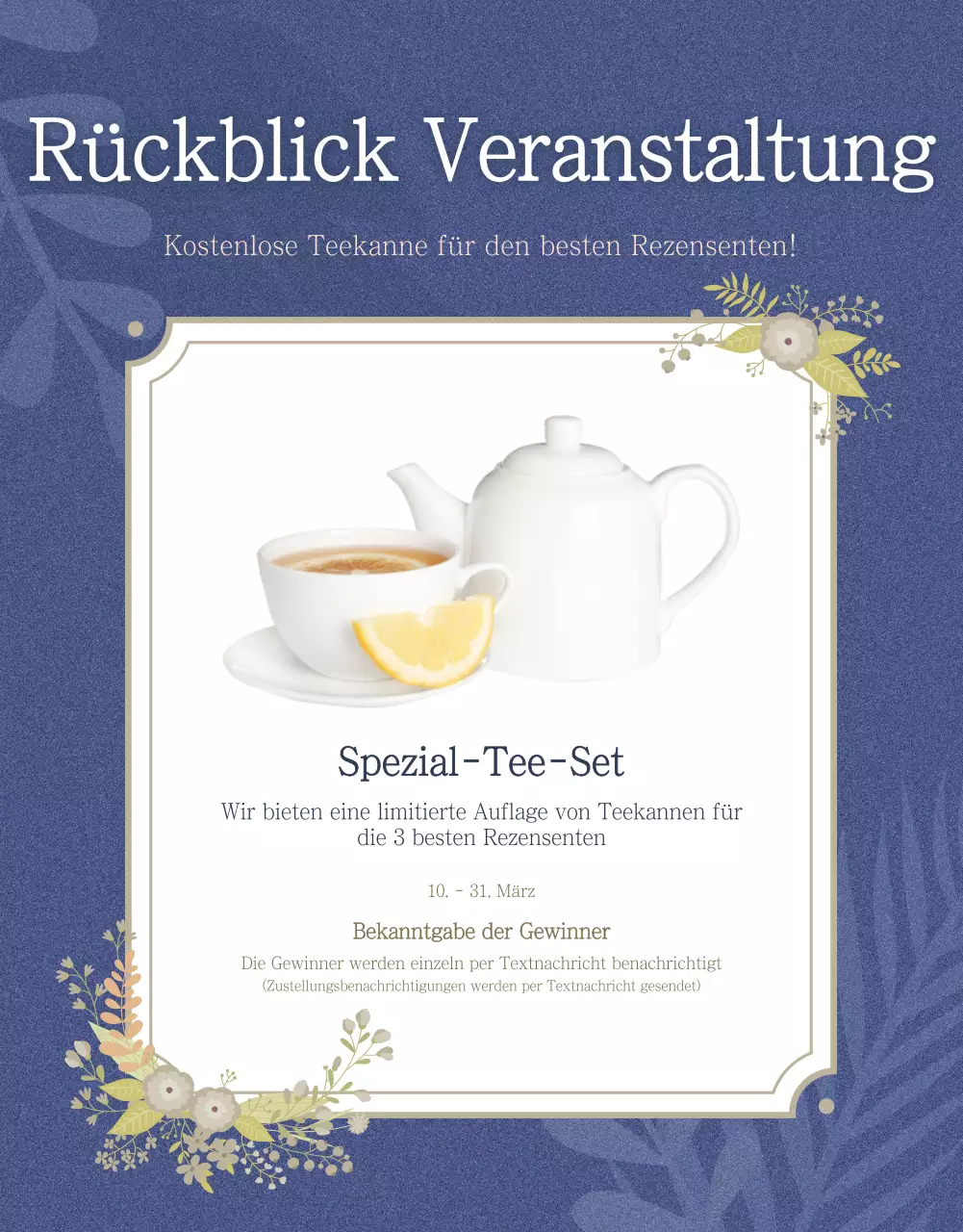 Details der Teemischung