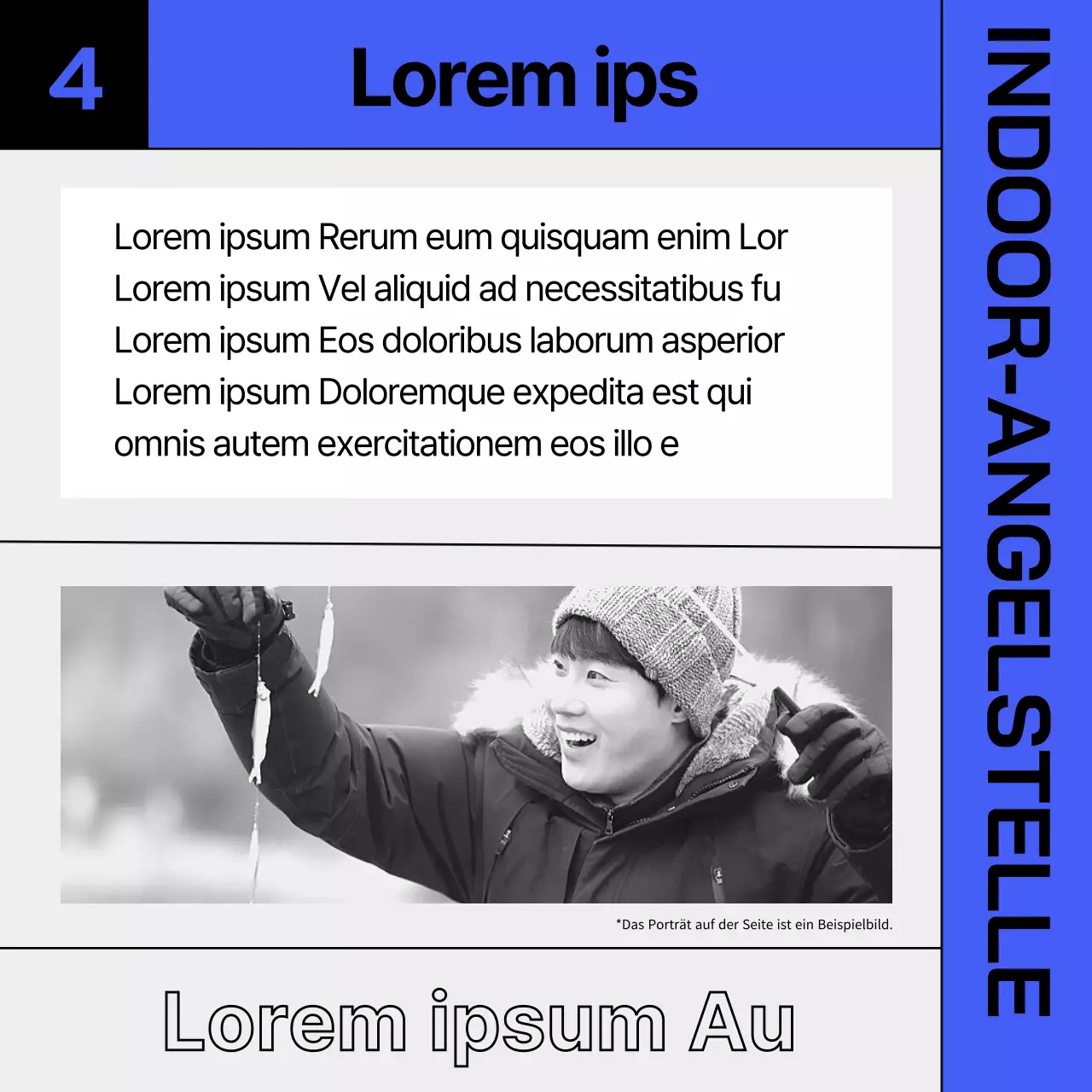 Informationen zum Hallensport im Winter in Blau und Chartreuse