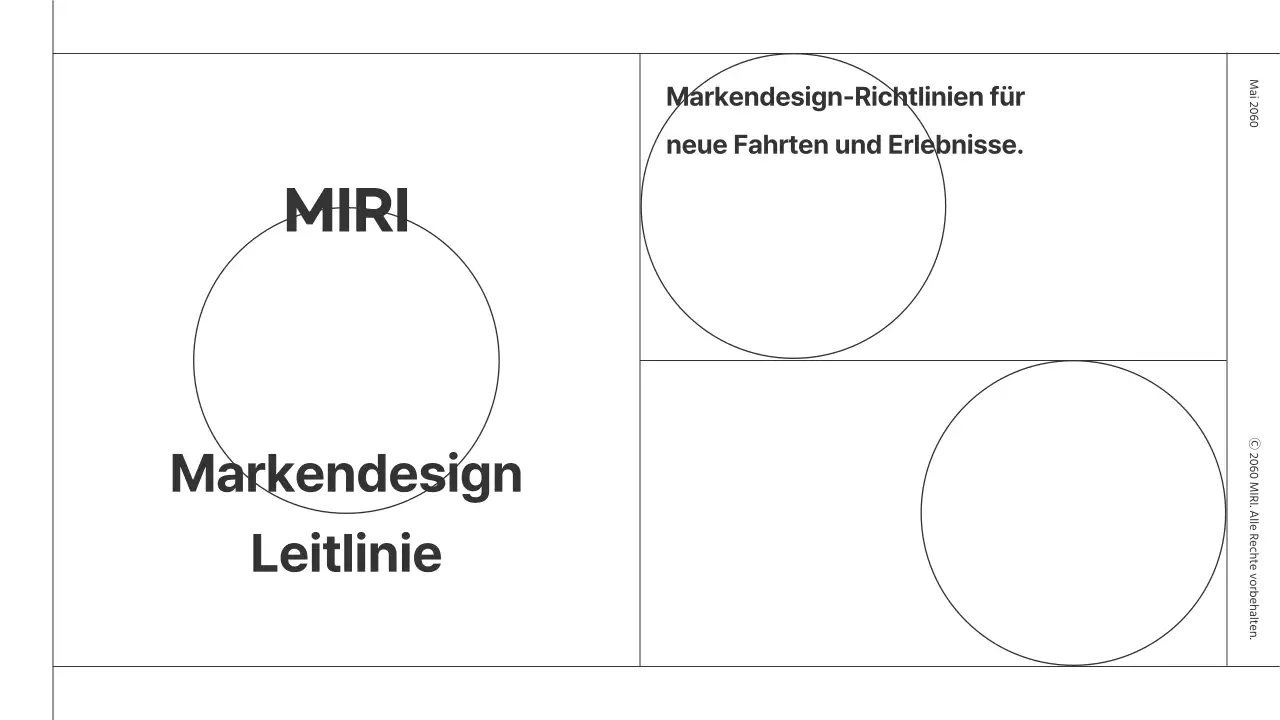 Markendesign-Richtlinien für ein minimalistisches Modul mit weißen und schwarzen Linien