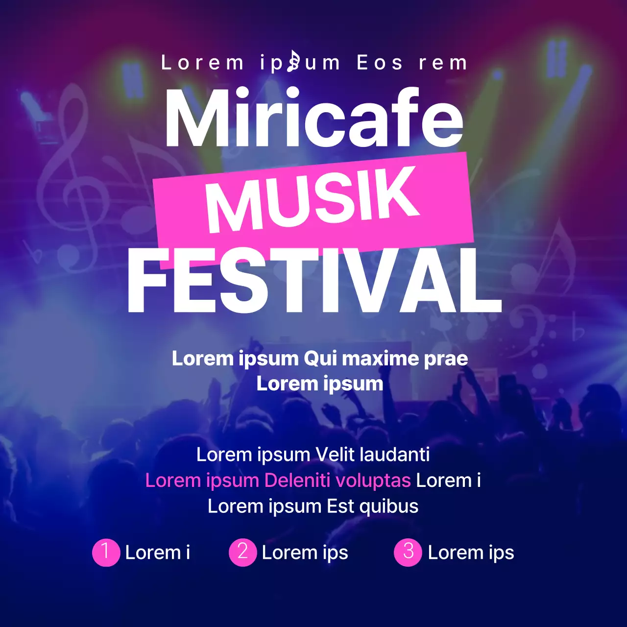 Über die blaue und rosa Extravaganz der Musikfestivals