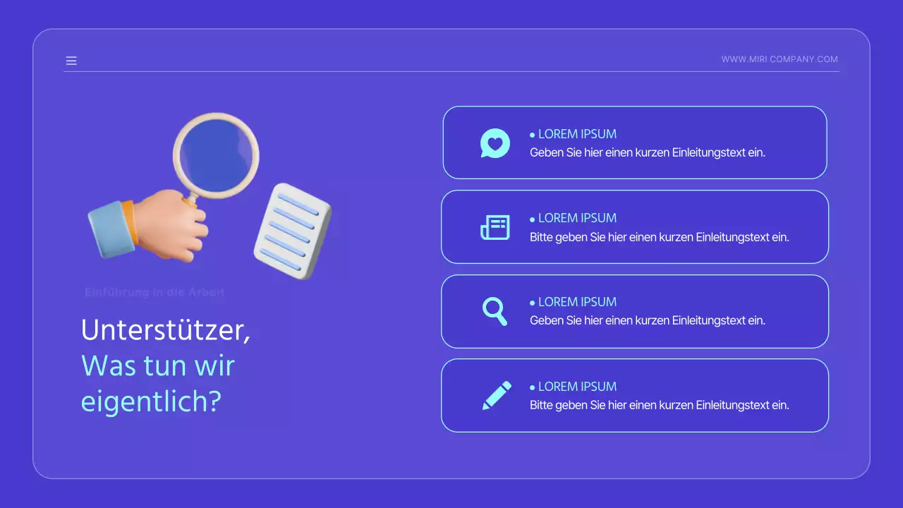 Kitschige Markteinführungsanzeige mit niedlichen blauen Illustrationen