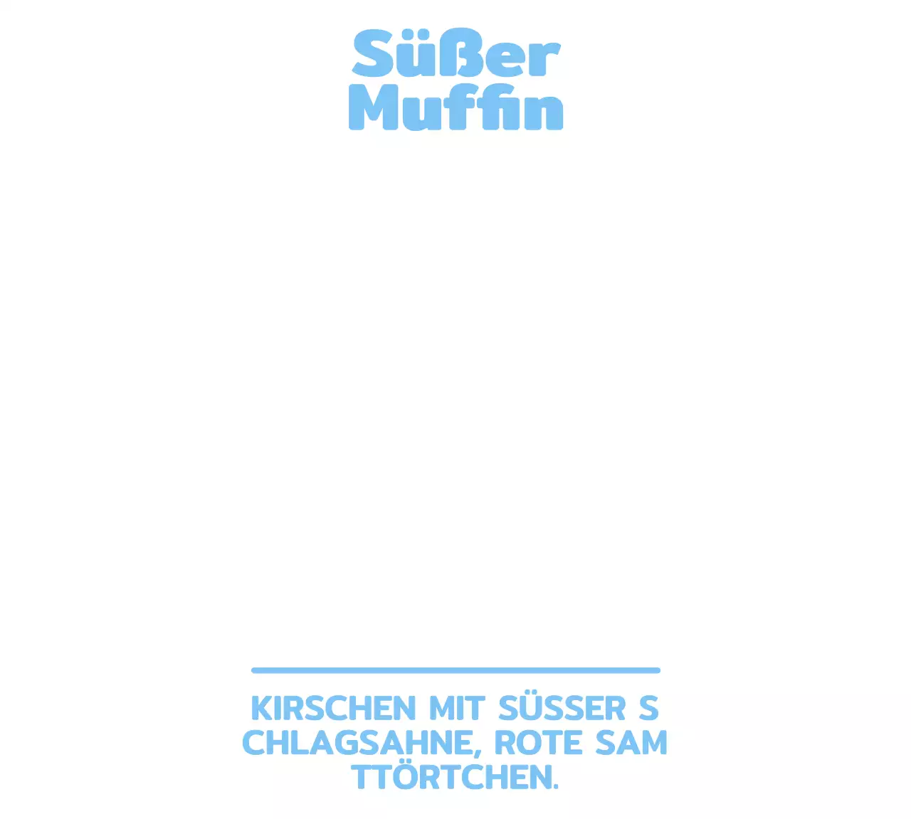 Niedlicher Cupcake-Charakter für Cafe-Waren