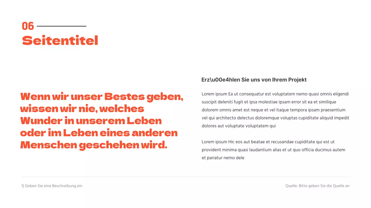 Saubere Präsentationen