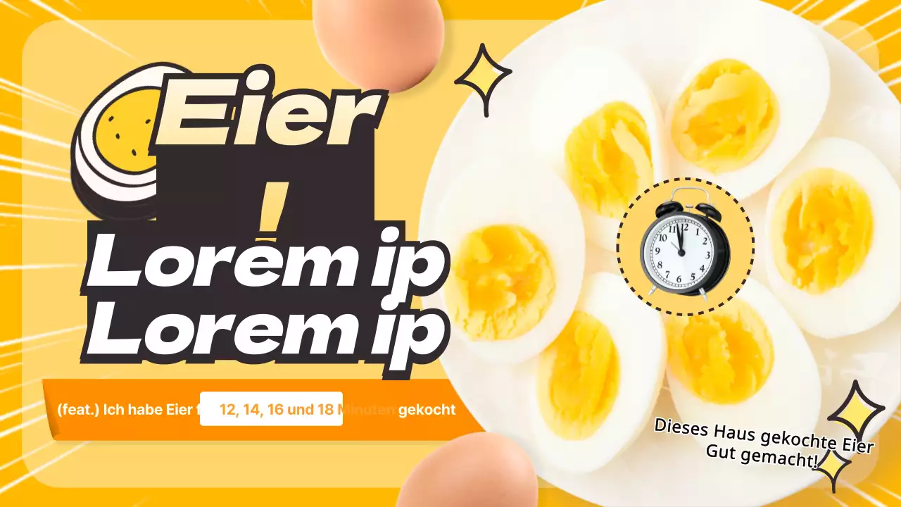 Ein süßes kleines gelbes Ding, das dir sagt, wann es Zeit ist, deine Eier zu kochen