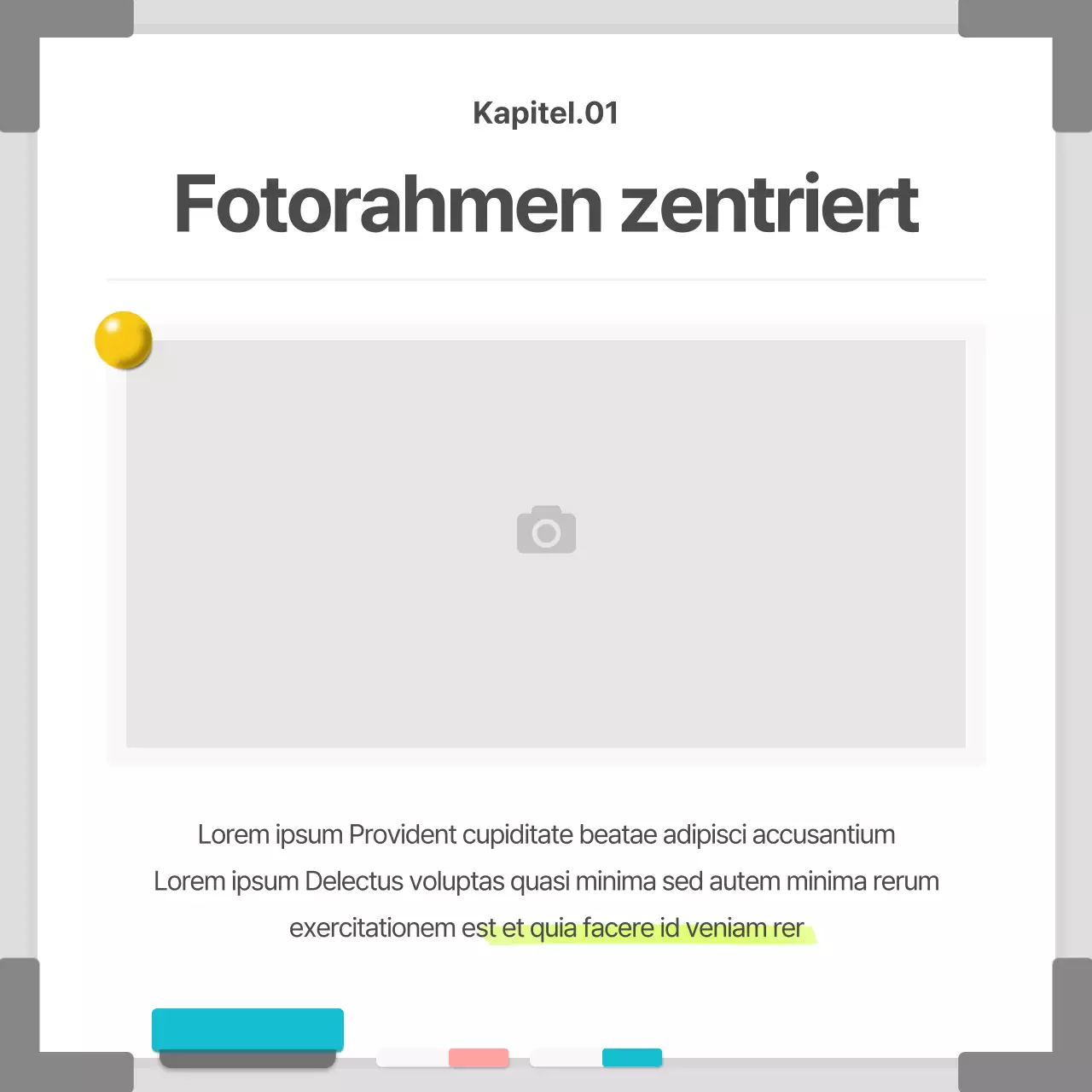 Business in einem weißen, einfachen Whiteboard-Rahmen