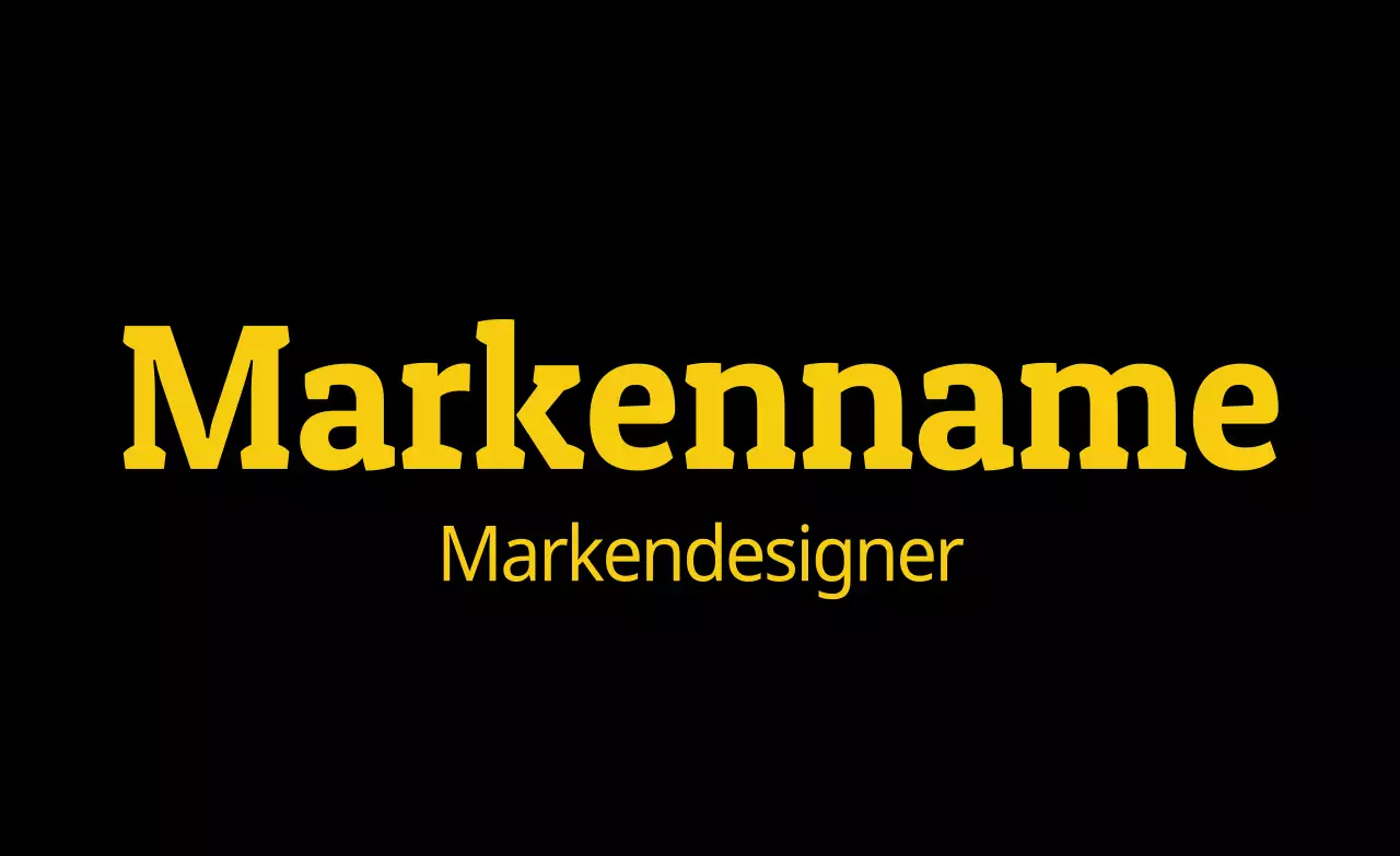 Schwarzes und einfaches Branding