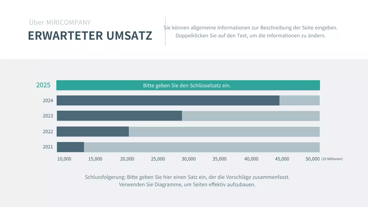 Präsentation des Geschäftsplans eines Unternehmens in navy