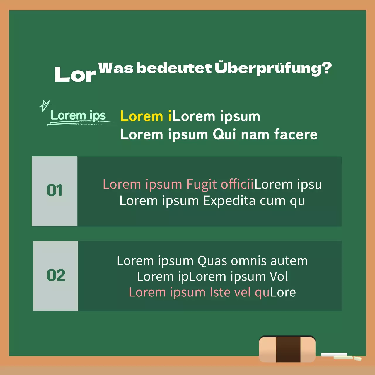 Gelbes und grünes Gesicht BewertungskarteNews Design