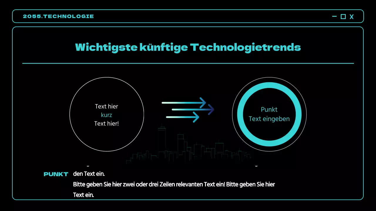 Schwarze und blaue Neon-Akzente geben einen Ausblick auf zukünftige Techniktrends