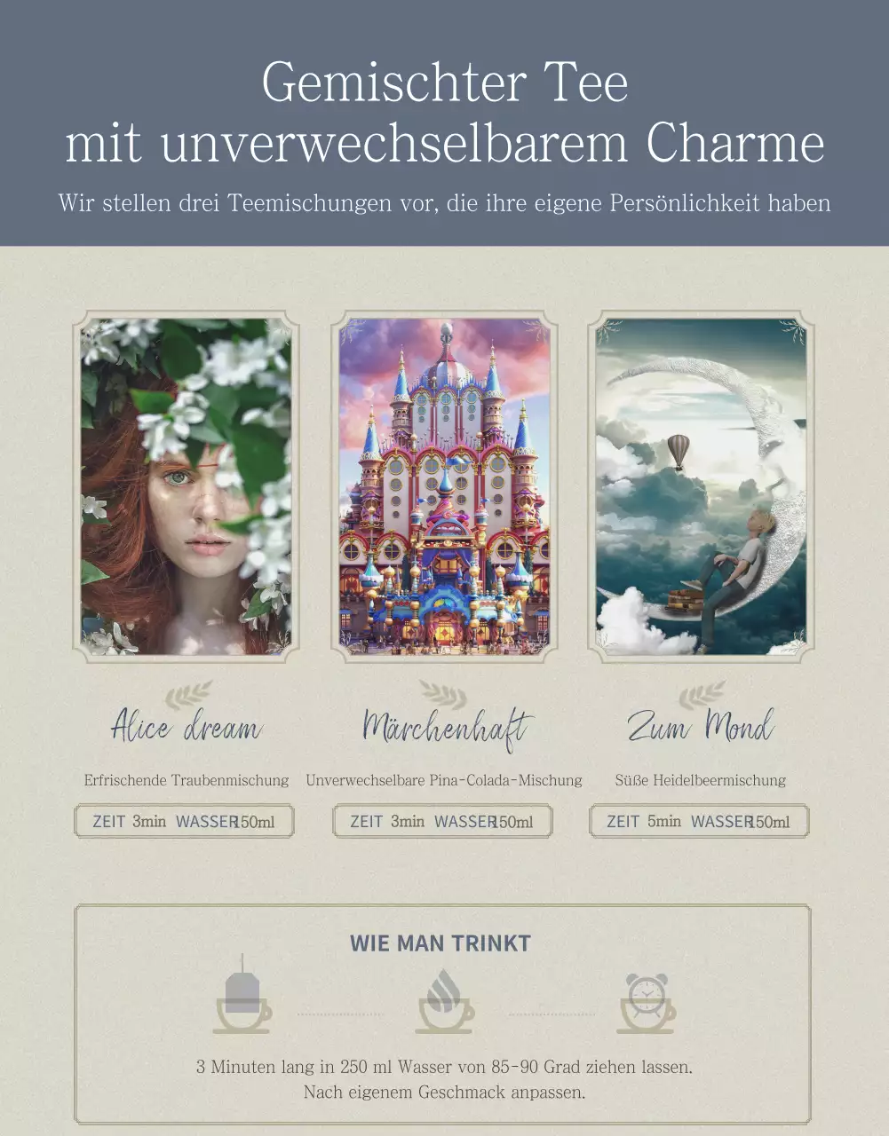 Details der Teemischung