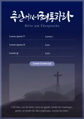 Marineblaues Gebetbuch des Tages