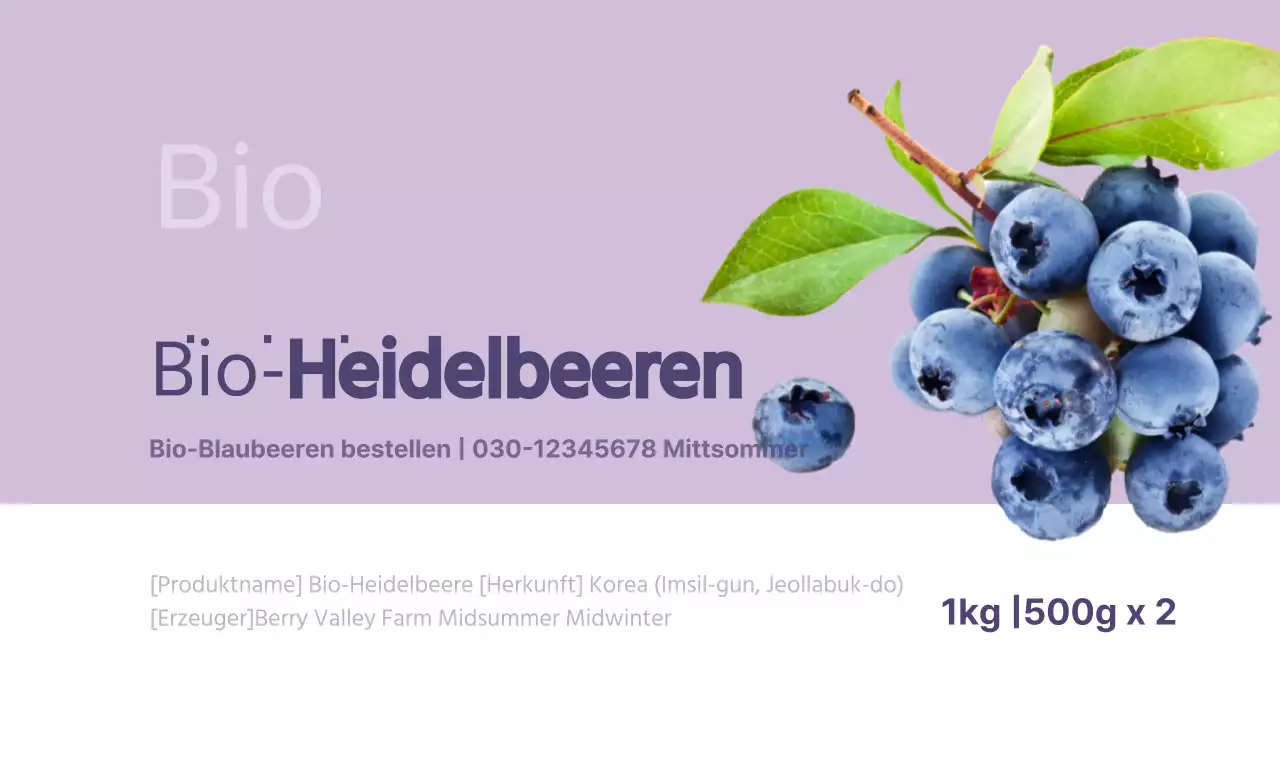 Bio-Heidelbeeren