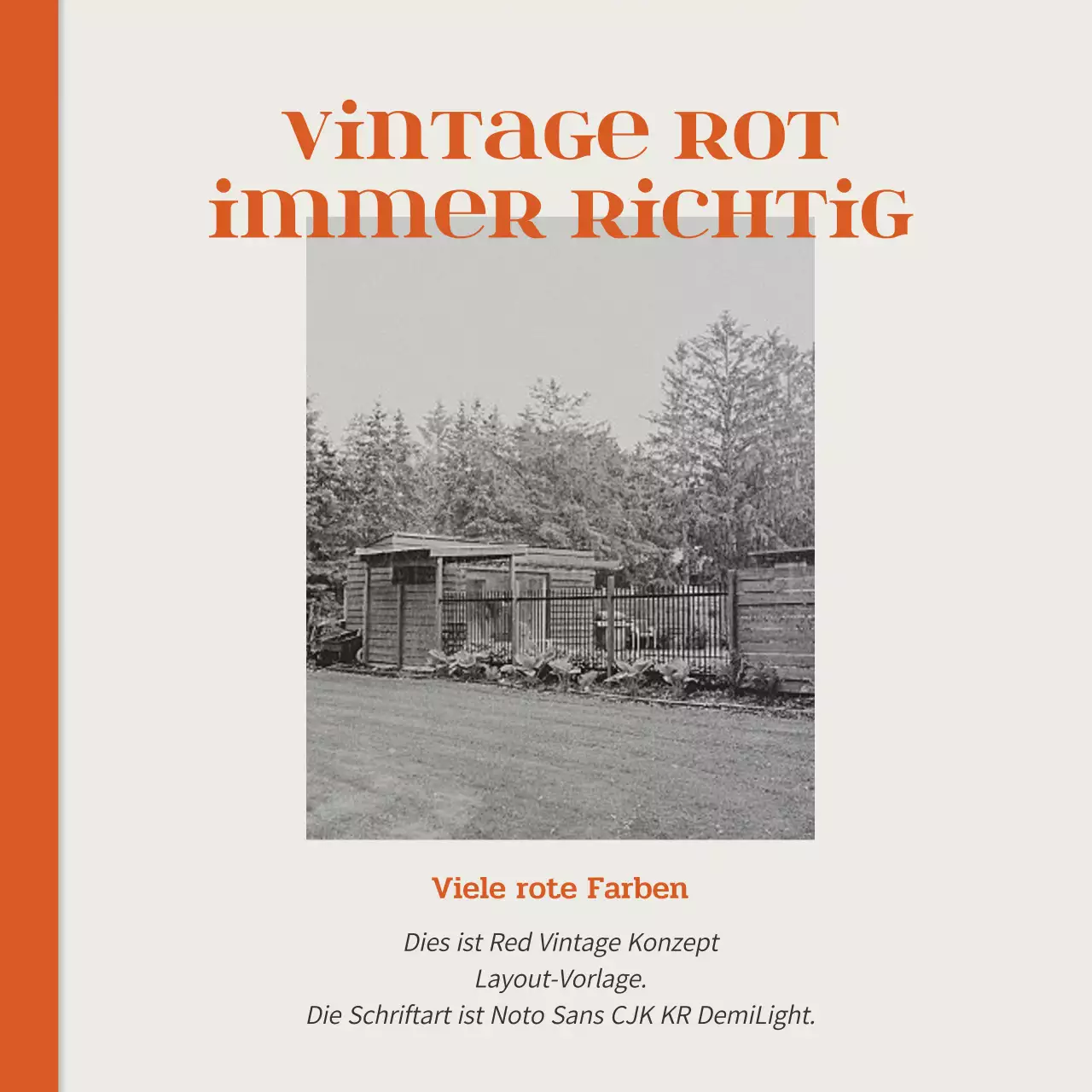 Mehrfarbiges, vom Vintage-Stil inspiriertes Layout-Paket