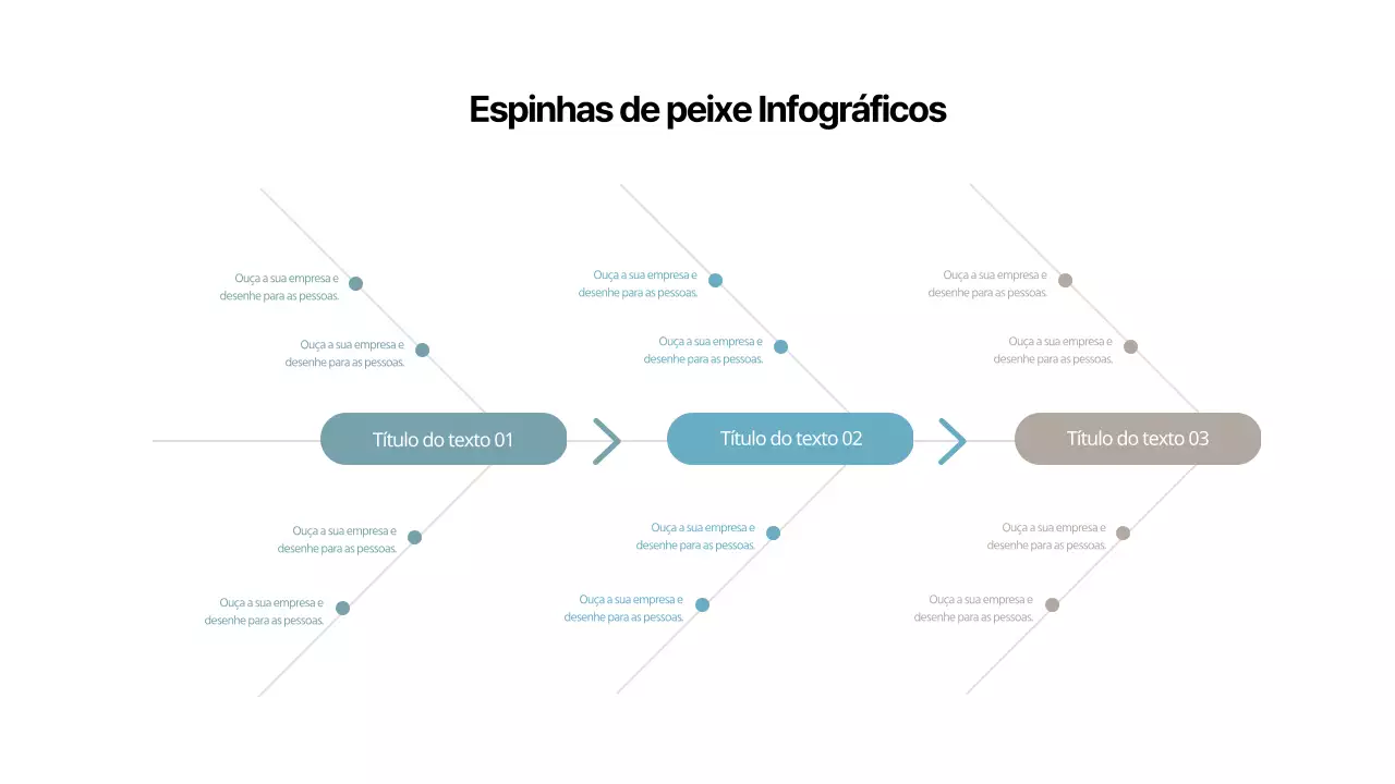 Infografia simples de uma empresa em azul claro e castanho