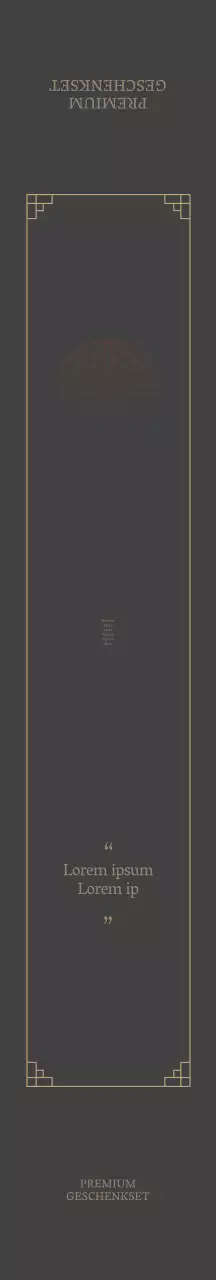 Braunes luxuriöses illustriertes Chuseok-Geschenkset