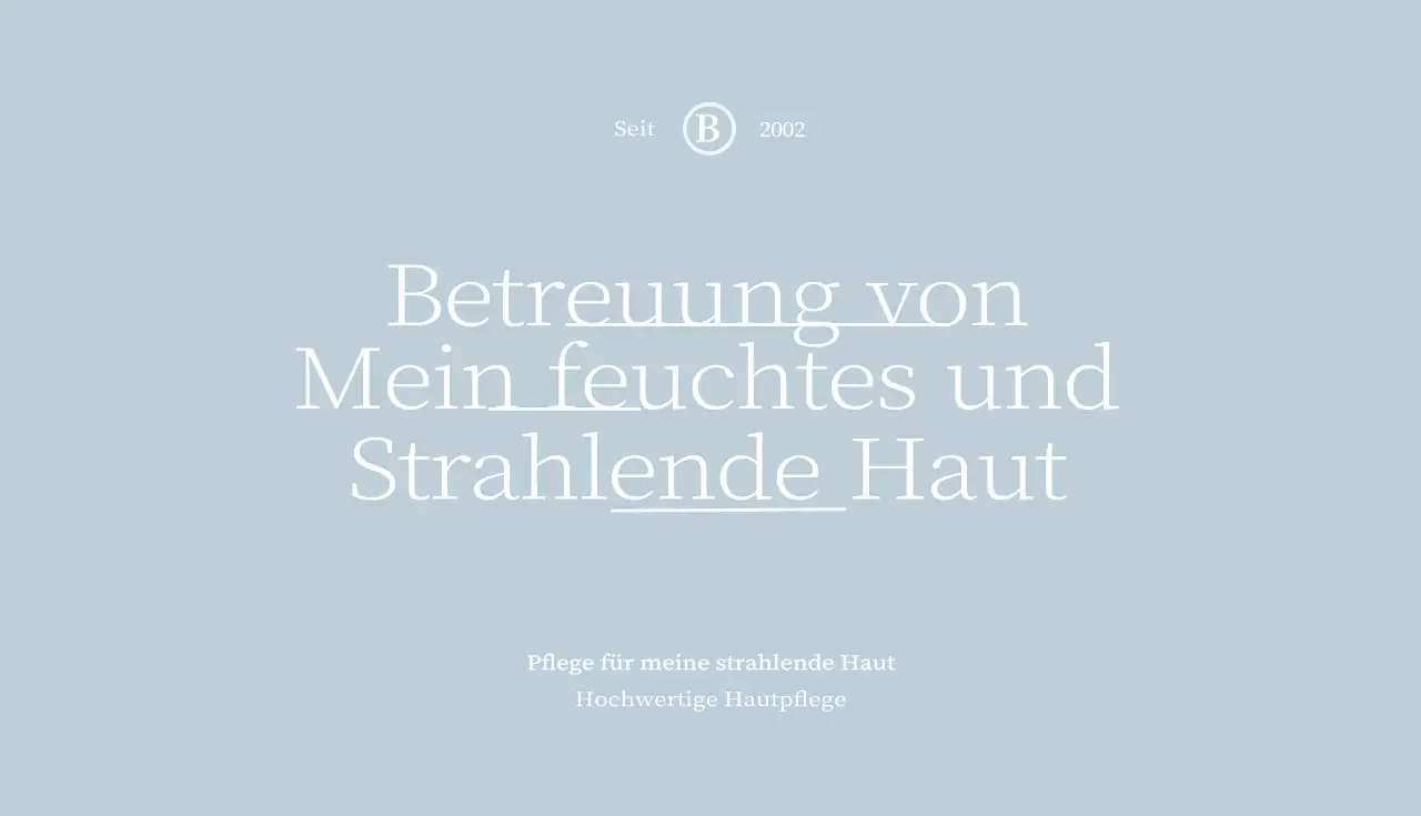 Visitenkarte eines luxuriösen Schönheitssalons in Blau und Grau