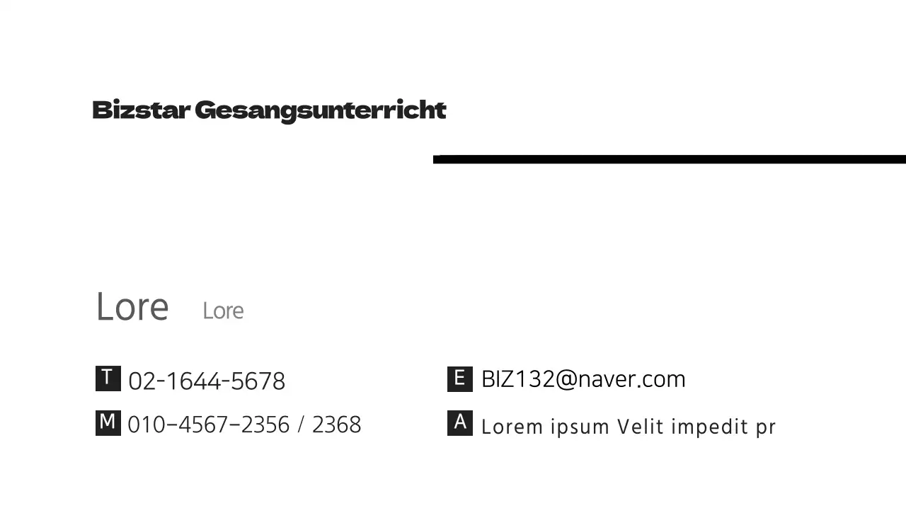 Bizstar Gesangsunterricht