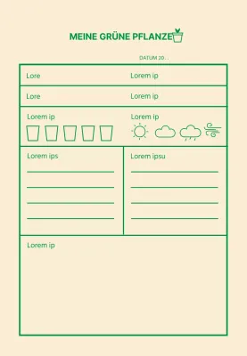 Grünes Symbol Einfache Geschichte