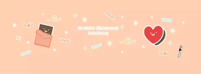 Rosa Valentine Niedliche Schokolade Becherhalter