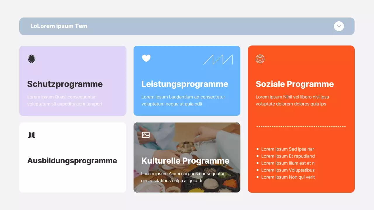 Laborbericht mit blauem und orangefarbenem Rahmen