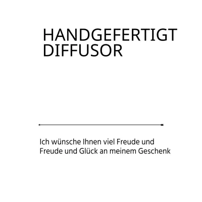 HANDGEFERTIGTER DIFFUSOR