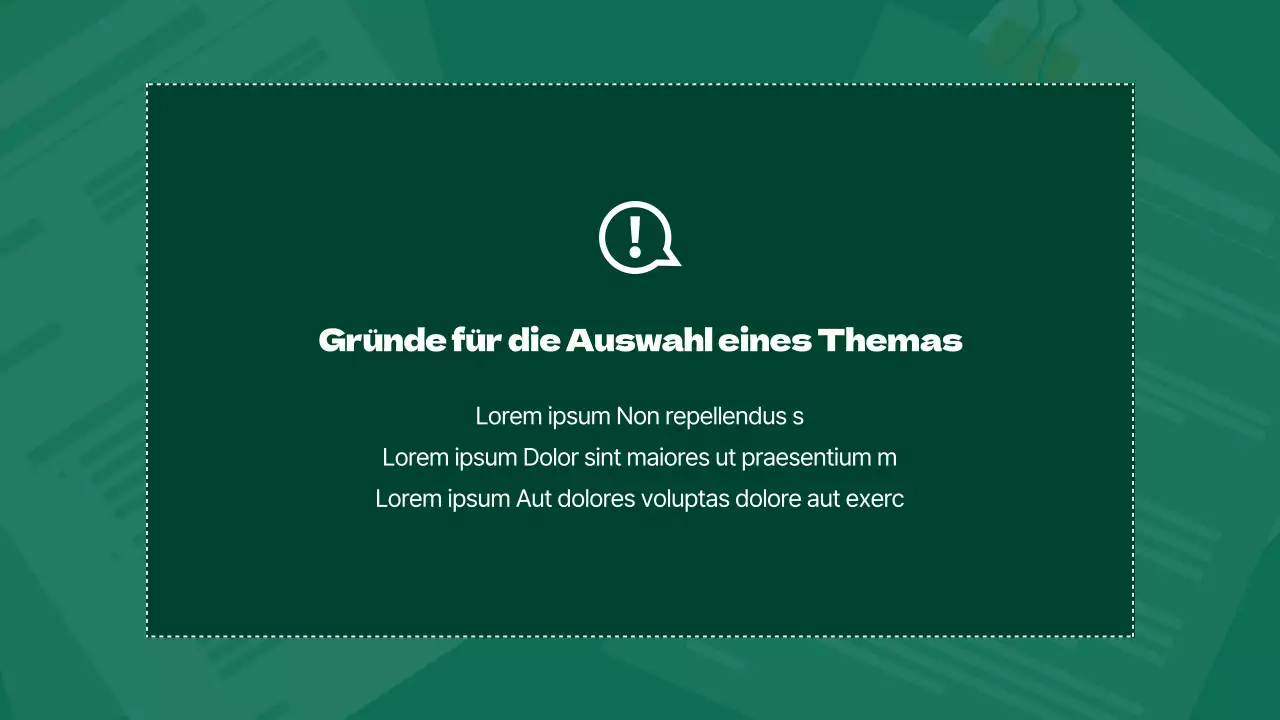 Saubere wissenschaftliche Laborberichte in Grün und Orange