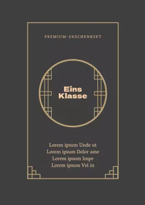 Neujahrskonfekt-Geschenkset in traditionellen Wein- und Goldfarben