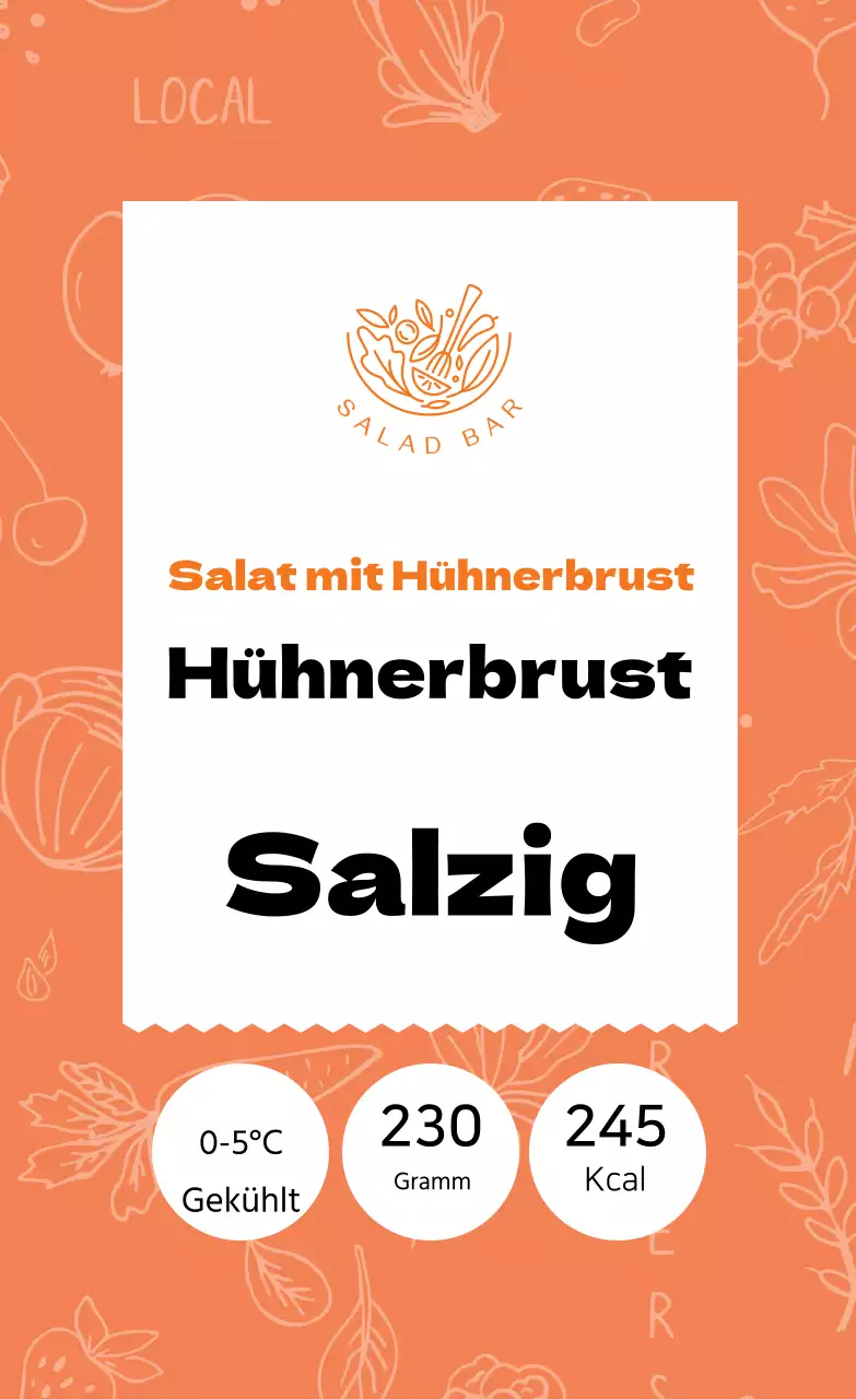 Salat mit Hühnerbrust