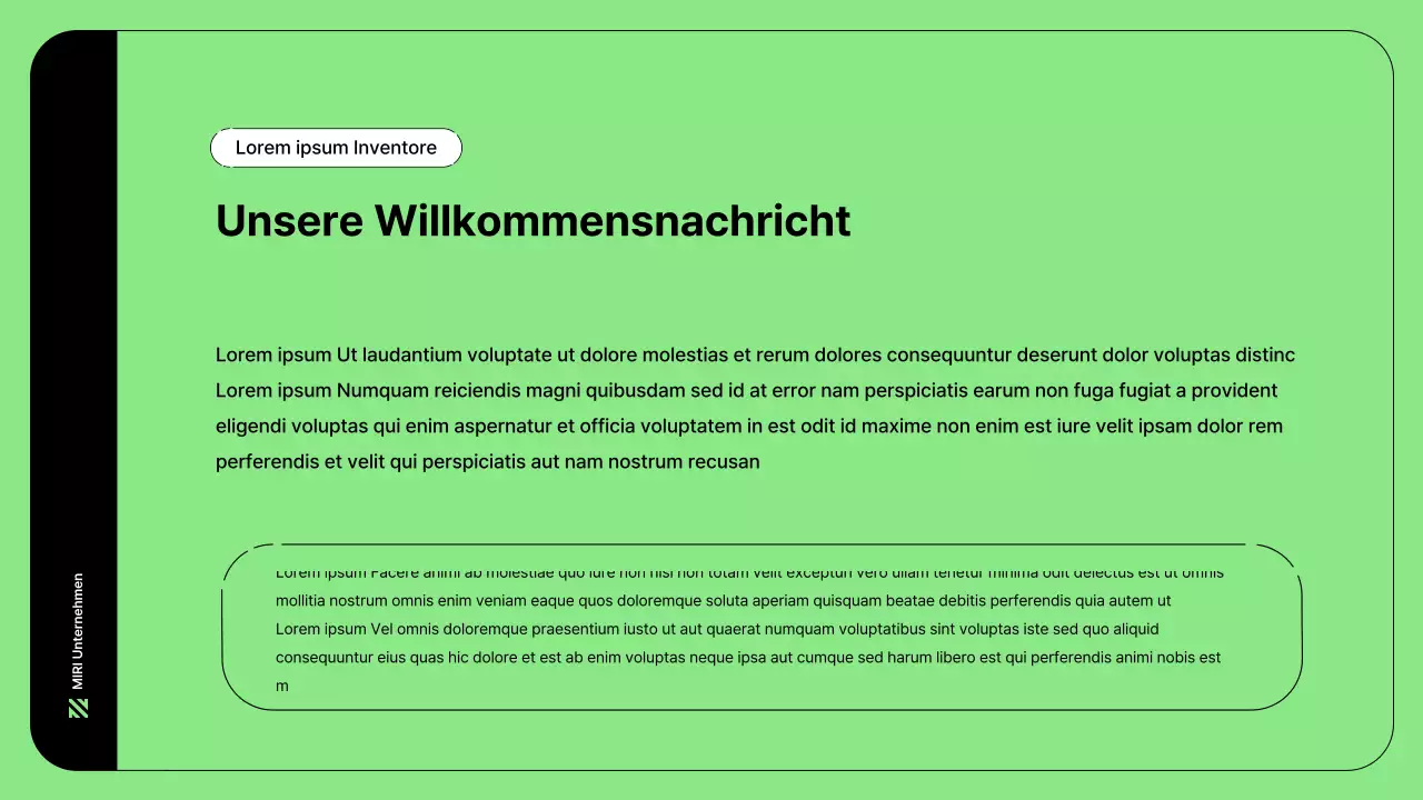 Business-Illustration mit einfachen Linien in Grün