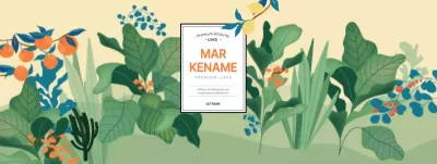 Frisch illustrierter Kaffeetassenhalter